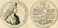 An illustration from Histoire de Guillaume III., roy d'Angleterre, d'Ecosse, de France, et d'Irlande, prince d'Orange, &c.; contenant ses actions les plus memorables, depuis sa naissance jusques à son elevation sur le trône, & ce qui s'est passé dupuis jusques à l'entiere reduction du royaume d'Irlande (1692)