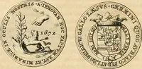 An illustration from Histoire de Guillaume III., roy d'Angleterre, d'Ecosse, de France, et d'Irlande, prince d'Orange, &c.; contenant ses actions les plus memorables, depuis sa naissance jusques à son elevation sur le trône, & ce qui s'est passé dupuis jusques à l'entiere reduction du royaume d'Irlande (1692)