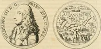 An illustration from Histoire de Guillaume III., roy d'Angleterre, d'Ecosse, de France, et d'Irlande, prince d'Orange, &c.; contenant ses actions les plus memorables, depuis sa naissance jusques à son elevation sur le trône, & ce qui s'est passé dupuis jusques à l'entiere reduction du royaume d'Irlande (1692)
