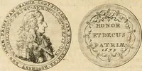 An illustration from Histoire de Guillaume III., roy d'Angleterre, d'Ecosse, de France, et d'Irlande, prince d'Orange, &c.; contenant ses actions les plus memorables, depuis sa naissance jusques à son elevation sur le trône, & ce qui s'est passé dupuis jusques à l'entiere reduction du royaume d'Irlande (1692)