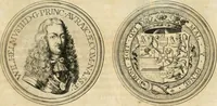 An illustration from Histoire de Guillaume III., roy d'Angleterre, d'Ecosse, de France, et d'Irlande, prince d'Orange, &c.; contenant ses actions les plus memorables, depuis sa naissance jusques à son elevation sur le trône, & ce qui s'est passé dupuis jusques à l'entiere reduction du royaume d'Irlande (1692)