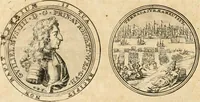 An illustration from Histoire de Guillaume III., roy d'Angleterre, d'Ecosse, de France, et d'Irlande, prince d'Orange, &c.; contenant ses actions les plus memorables, depuis sa naissance jusques à son elevation sur le trône, & ce qui s'est passé dupuis jusques à l'entiere reduction du royaume d'Irlande (1692)