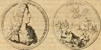 An illustration from Histoire de Guillaume III., roy d'Angleterre, d'Ecosse, de France, et d'Irlande, prince d'Orange, &c.; contenant ses actions les plus memorables, depuis sa naissance jusques à son elevation sur le trône, & ce qui s'est passé dupuis jusques à l'entiere reduction du royaume d'Irlande (1692)