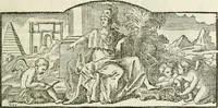 An illustration from Histoire de l'Académie royale des inscriptions et belles lettres, depuis son establissement jusqu'à présent : Avec les Mémoires de littérature tirez des registres de cette Académie depuis son renouvellement jusqu'en 1710 (1736)