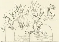 An illustration from Histoire de la caricature et du grotesque dans la littérature et dans l'art (1875)