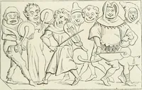 An illustration from Histoire de la caricature et du grotesque dans la littérature et dans l'art (1875)