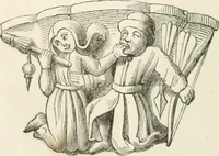 An illustration from Histoire de la caricature et du grotesque dans la littérature et dans l'art (1875)