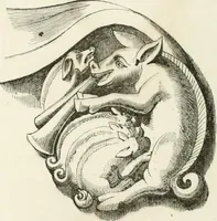 An illustration from Histoire de la caricature et du grotesque dans la littérature et dans l'art (1875)