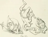 An illustration from Histoire de la caricature et du grotesque dans la littérature et dans l'art (1875)