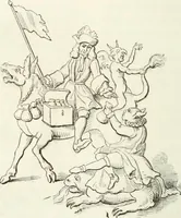 An illustration from Histoire de la caricature et du grotesque dans la littérature et dans l'art (1875)