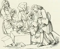 An illustration from Histoire de la caricature et du grotesque dans la littérature et dans l'art (1875)