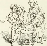 An illustration from Histoire de la caricature et du grotesque dans la littérature et dans l'art (1875)