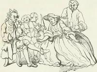 An illustration from Histoire de la caricature et du grotesque dans la littérature et dans l'art (1875)