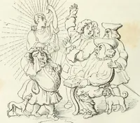 An illustration from Histoire de la caricature et du grotesque dans la littérature et dans l'art (1875)