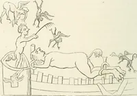 An illustration from Histoire de la caricature et du grotesque dans la littérature et dans l'art (1875)