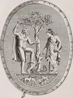 An illustration from Histoire de l'Académie royale des inscriptions et belles lettres, depuis son establissement jusqu'à présent : Avec les Mémoires de littérature tirez des registres de cette Académie depuis son renouvellement jusqu'en 1710 (1736)