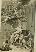 An illustration from Histoire de l'Académie royale des inscriptions et belles lettres, depuis son establissement jusqu'à présent : Avec les Mémoires de littérature tirez des registres de cette Académie depuis son renouvellement jusqu'en 1710 (1736)