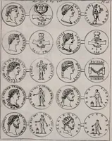 An illustration from Histoire de l'Académie royale des inscriptions et belles lettres, depuis son establissement jusqu'à présent : Avec les Mémoires de littérature tirez des registres de cette Académie depuis son renouvellement jusqu'en 1710 (1736)