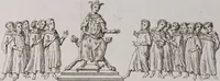 An illustration from Histoire de l'Académie royale des inscriptions et belles lettres, depuis son establissement jusqu'à présent : Avec les Mémoires de littérature tirez des registres de cette Académie depuis son renouvellement jusqu'en 1710 (1736)