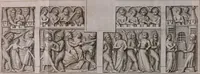 An illustration from Histoire de l'Académie royale des inscriptions et belles lettres, depuis son establissement jusqu'à présent : Avec les Mémoires de littérature tirez des registres de cette Académie depuis son renouvellement jusqu'en 1710 (1736)