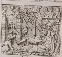 An illustration from Histoire de l'Académie royale des inscriptions et belles lettres, depuis son establissement jusqu'à présent : Avec les Mémoires de littérature tirez des registres de cette Académie depuis son renouvellement jusqu'en 1710 (1736)