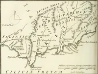 An illustration from Histoire de l'Académie royale des inscriptions et belles lettres, depuis son establissement jusqu'à présent : Avec les Mémoires de littérature tirez des registres de cette Académie depuis son renouvellement jusqu'en 1710 (1736)