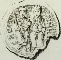An illustration from Histoire de l'Académie royale des inscriptions et belles lettres, depuis son establissement jusqu'à présent : Avec les Mémoires de littérature tirez des registres de cette Académie depuis son renouvellement jusqu'en 1710 (1736)