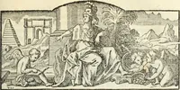 An illustration from Histoire de l'Académie royale des inscriptions et belles lettres, depuis son establissement jusqu'à présent : Avec les Mémoires de littérature tirez des registres de cette Académie depuis son renouvellement jusqu'en 1710 (1736)