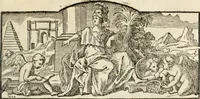 An illustration from Histoire de l'Académie royale des inscriptions et belles lettres, depuis son establissement jusqu'à présent : Avec les Mémoires de littérature tirez des registres de cette Académie depuis son renouvellement jusqu'en 1710 (1736)