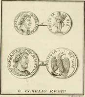 An illustration from Histoire de l'Académie royale des inscriptions et belles lettres, depuis son establissement jusqu'à présent : Avec les Mémoires de littérature tirez des registres de cette Académie depuis son renouvellement jusqu'en 1710 (1736)