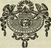 An illustration from Histoire de l'Académie royale des inscriptions et belles lettres, depuis son establissement jusqu'à présent : Avec les Mémoires de littérature tirez des registres de cette Académie depuis son renouvellement jusqu'en 1710 (1736)