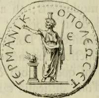 An illustration from Histoire de l'Académie royale des inscriptions et belles lettres, depuis son establissement jusqu'à présent : Avec les Mémoires de littérature tirez des registres de cette Académie depuis son renouvellement jusqu'en 1710 (1736)