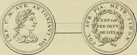 An illustration from Histoire de l'Académie royale des inscriptions et belles lettres, depuis son establissement jusqu'à présent : Avec les Mémoires de littérature tirez des registres de cette Académie depuis son renouvellement jusqu'en 1710 (1736)
