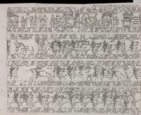 An illustration from Histoire de l'Académie royale des inscriptions et belles lettres, depuis son establissement jusqu'à présent : Avec les Mémoires de littérature tirez des registres de cette Académie depuis son renouvellement jusqu'en 1710 (1736)