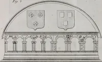 An illustration from Histoire de l'Académie royale des inscriptions et belles lettres, depuis son establissement jusqu'à présent : Avec les Mémoires de littérature tirez des registres de cette Académie depuis son renouvellement jusqu'en 1710 (1736)