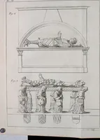 An illustration from Histoire de l'Académie royale des inscriptions et belles lettres, depuis son establissement jusqu'à présent : Avec les Mémoires de littérature tirez des registres de cette Académie depuis son renouvellement jusqu'en 1710 (1736)