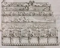 An illustration from Histoire de l'Académie royale des inscriptions et belles lettres, depuis son establissement jusqu'à présent : Avec les Mémoires de littérature tirez des registres de cette Académie depuis son renouvellement jusqu'en 1710 (1736)