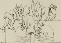 An illustration from Histoire de la caricature et du grotesque dans la littérature et dans l'art (1875)