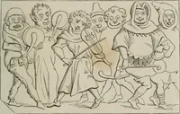 An illustration from Histoire de la caricature et du grotesque dans la littérature et dans l'art (1875)