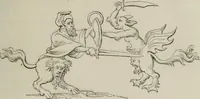 An illustration from Histoire de la caricature et du grotesque dans la littérature et dans l'art (1875)