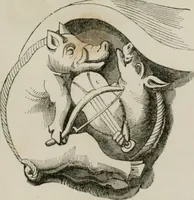 An illustration from Histoire de la caricature et du grotesque dans la littérature et dans l'art (1875)