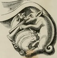 An illustration from Histoire de la caricature et du grotesque dans la littérature et dans l'art (1875)