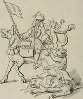 An illustration from Histoire de la caricature et du grotesque dans la littérature et dans l'art (1875)
