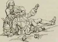 An illustration from Histoire de la caricature et du grotesque dans la littérature et dans l'art (1875)