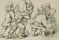 An illustration from Histoire de la caricature et du grotesque dans la littérature et dans l'art (1875)