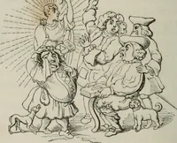 An illustration from Histoire de la caricature et du grotesque dans la littérature et dans l'art (1875)