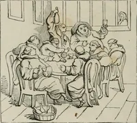 An illustration from Histoire de la caricature et du grotesque dans la littérature et dans l'art (1875)