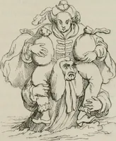 An illustration from Histoire de la caricature et du grotesque dans la littérature et dans l'art (1875)