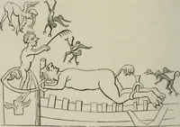 An illustration from Histoire de la caricature et du grotesque dans la littérature et dans l'art (1875)