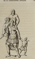 An illustration from Histoire de la caricature antique (1867)
